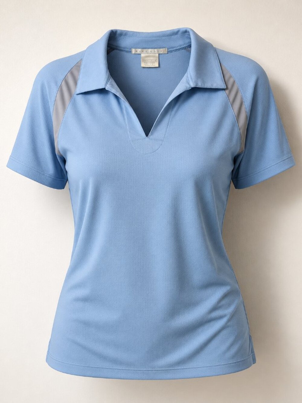 Nike Golf Polo Shirt Women Small Blue Dri-FIT Short Sleeve Athletic Golf